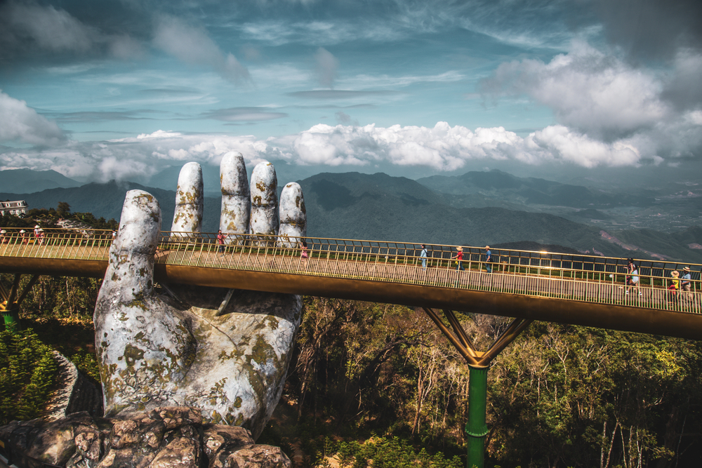 Golden bridge during off season