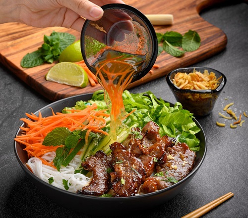 Cao lau aka pork rice noodle